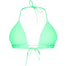 PrettyLittleThing Frill Edge Padded Bikini Top - Green