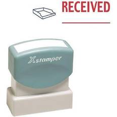 Cosco XstamperÂ 2-Color Title Stamps, "RECEIVED" Multicolor