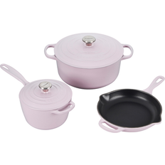 Le Creuset Cast Iron Cookware Sets Le Creuset Five Piece Enameled Cast Iron Cookware Set