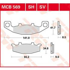 TRW Pad brake Organic Allround