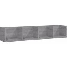 vidaXL grey sonoma CD Shelving System