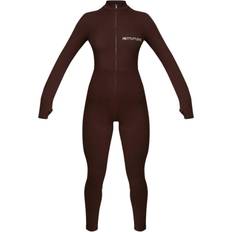 PrettyLittleThing Embroidered Zip Front Catsuit - Chocolate