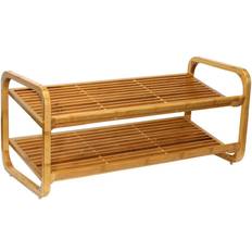 Oceanstar 2-Tier Bamboo Shoe Rack