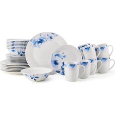 Fitz and Floyd 32-Piece Bloom Service Salad Plates Dinner Set