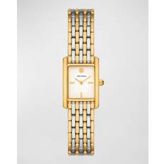 Tory Burch Eleanor Watch, Two-Tone Gold/Stainless Ivory/Two-Tone OS