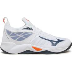 Unisex Volleyball Shoes Mizuno Wave Dimension - White/Dark Denim/Blue Jasper