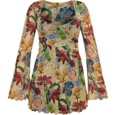 Multicoloured - Short Dresses PrettyLittleThing Underbust Detail Shift Dress - Stone