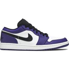 Nike Air Jordan 1 Low M - White/Court Purple/Black