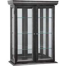 Design Toscano Country Hardwood Curio Ebony Storage Cabinet