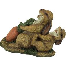 Design Toscano 'The Carrot Crew' Rabbit Hand-painted Garden Figurine