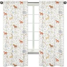 Sweet Jojo Designs Woodland Toile 84-inch Window Treatment