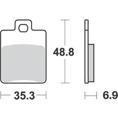 LUCAS Pad brake Organic Low Budget MCB695EC TRW