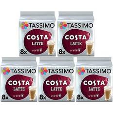 Tassimo Coffee Tassimo Costa Latte Coffee 2000g 16pcs 5pack
