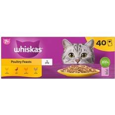 Whiskas Pets Whiskas 85g 7+ poultry feasts mixed senior
