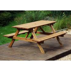Red Picnic Tables Charles Taylor Six Seater Picnic