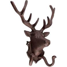 Brown Coat Hooks Esschert Design Stag Coat Hook