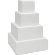 Bright Creations Square Foam Dummy Wedding Display Cake Pan