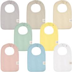 8-Pack Organic Baby Bibs for Boy, Girl, Drool Bibs, Baby Bib for Girls, Boys Dawn Dawn