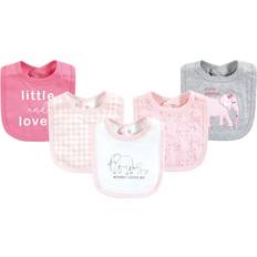 Touched By Nature Girls' Bibs Pink Pink Peanut Five-Piece Bib Set