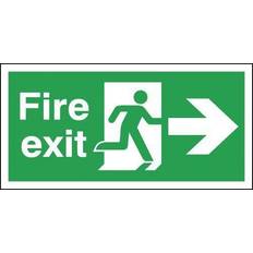 Green Workplace Signs Sign Fire Exit Arrow