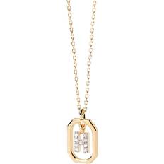 Pdpaola Womens Gold Letter X Mini 18ct Yellow-gold Plated Sterling-silver and Zirconia Pendant Necklace