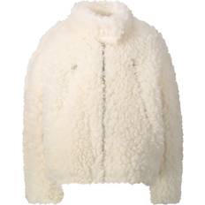 Rayon Jackets MM6 Maison Margiela Kids Fleece Jacket - Off white