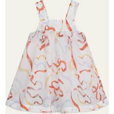 Girl's Dress W/ Multicolor Ribbons-Print, 6M-3 Z41-MULTICOLOURED