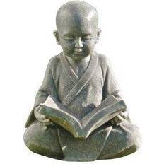 Beige Figurines Design Toscano Baby Buddha Studying The Five Precepts Garden Figurine