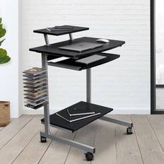 Techni Mobili Compact Computer Cart With Writing Desk