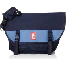 Chrome Industries Mini Metro Messenger Bag 13 Inch Laptop Satchel with Signature Belt Buckle Closure, Navy Tritone, 20.5 Liter