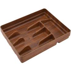 Kitchen Details 5 Compartment Wood Look Cutlery Tray