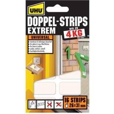 UHU 45450 Set 16 Double-Sided Adhesive Strips Extremely Strong