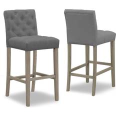 Glamour Home Set of 2 Alee Bar Stool