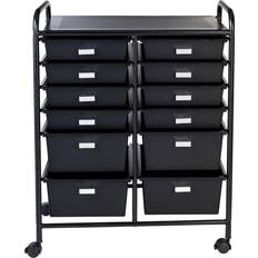 Honey Can Do 12-Drawer Rolling Trolley Table