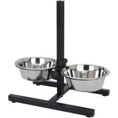 Idooka Raised Adjustable Dog Bowl Stand with 2