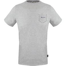 Aquascutum Check Pocket Trim T-shirt - Grey