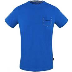 Aquascutum Check Pocket Trim T-shirt - Blue