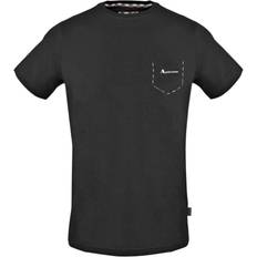 Aquascutum Check Pocket Trim T-shirt - Black