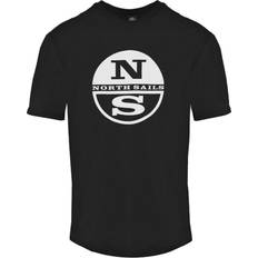 North Sails Circle NS Logo T-shirt - Black