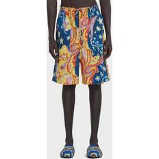 Marni x No Vacancy Inn printed cotton shorts multicoloured