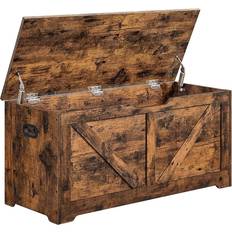 Doors Storage Benches Vasagle LSB060T01 Rustic Brown Storage Bench 100x46cm