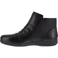 Rockport Works Ruched Bootie, Full Grain Leather, Black, 10.5M