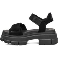 Grey Heeled Sandals UGG Ashton Ankle Sandals Black