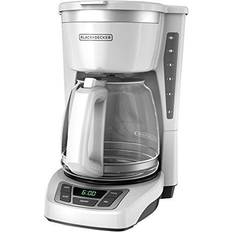 Black & Decker CM1160W-1 CM1160W 12-Cup Programmable Coffeemaker, White/Stainless Steel