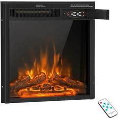 Costway 18/22.5 Inch Electric Fireplace Insert with 7-Level Adjustable Flame Brightness-22.5 inches