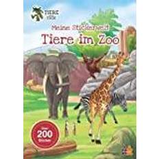 Tiere unserer Erde. Meine Stickerwelt. Tiere im Zoo