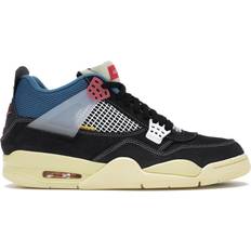 Black - Nike Air Jordan 4 Trainers Nike Union LA x Air Jordan 4 Retro M - Off Noir/Brigade Blue/Dark Smoke Grey/Light Fusion Red