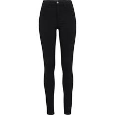 Pieces High Waist Skinny Fit Jeggings - Black