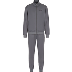 Grey - Men Jumpsuits & Overalls EA7 Core Identity Technical Fabric Tracksuit Men's