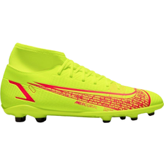 Nike 8.5 Football Shoes Nike Mercurial Superfly 8 Club MG M - Volt/Bright Crimson/Black